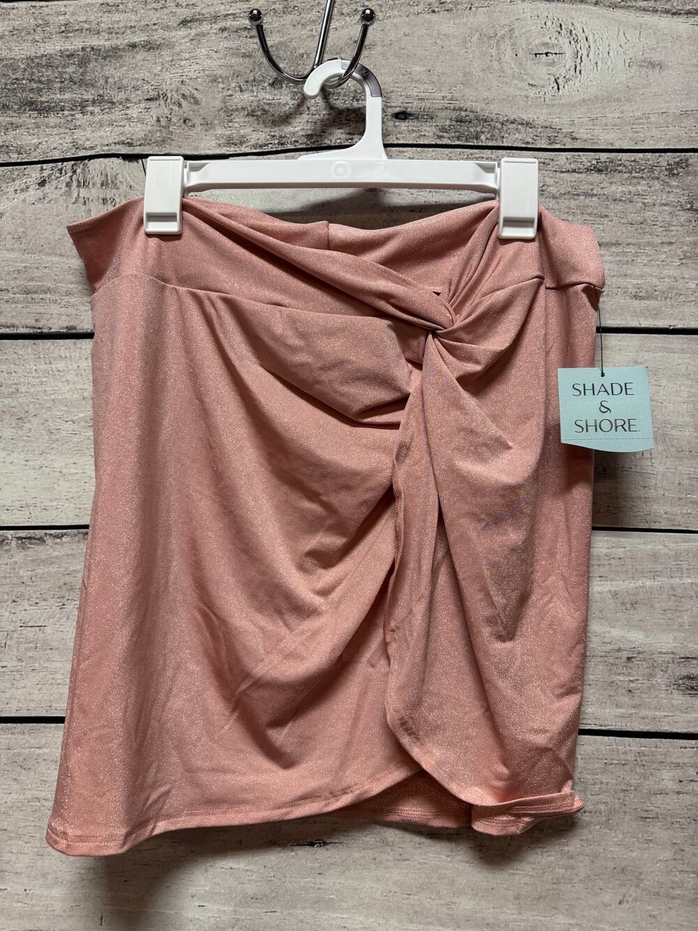 NWT Ladies Shade & Shore Pink Twist Cover Up Skirt - XL (16)